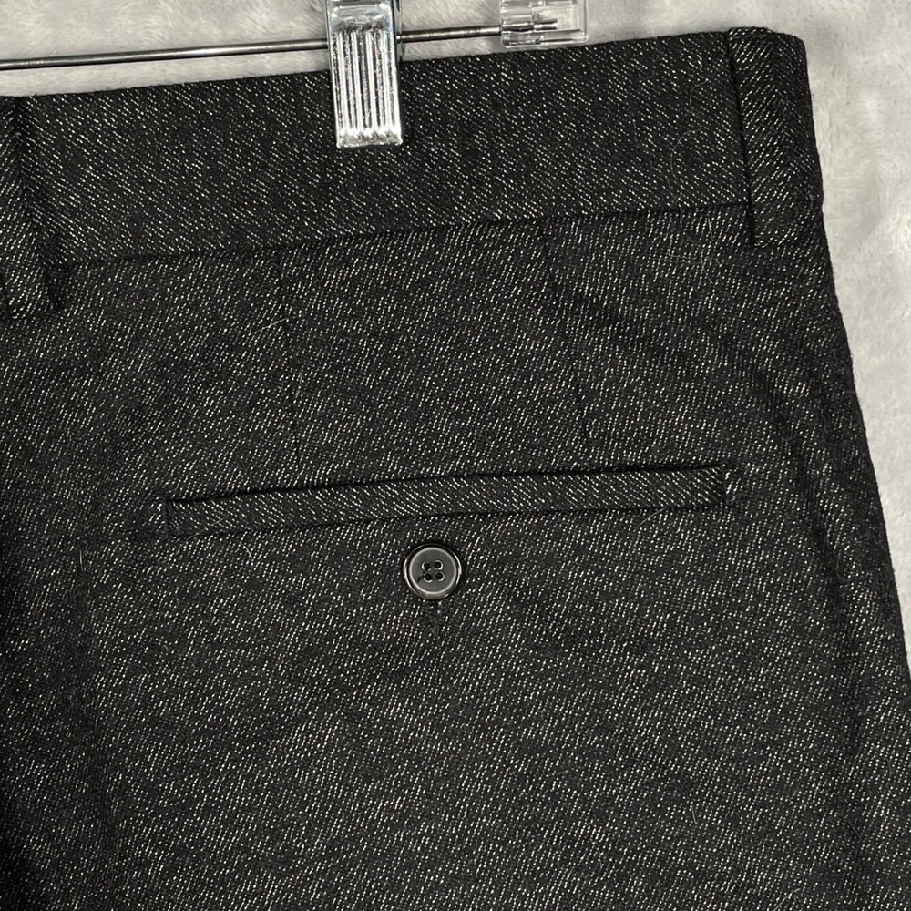 Hugo Boss Parker US Mens Charcoal Gray Virgin Wool Blend Dress Pants Size 38x30